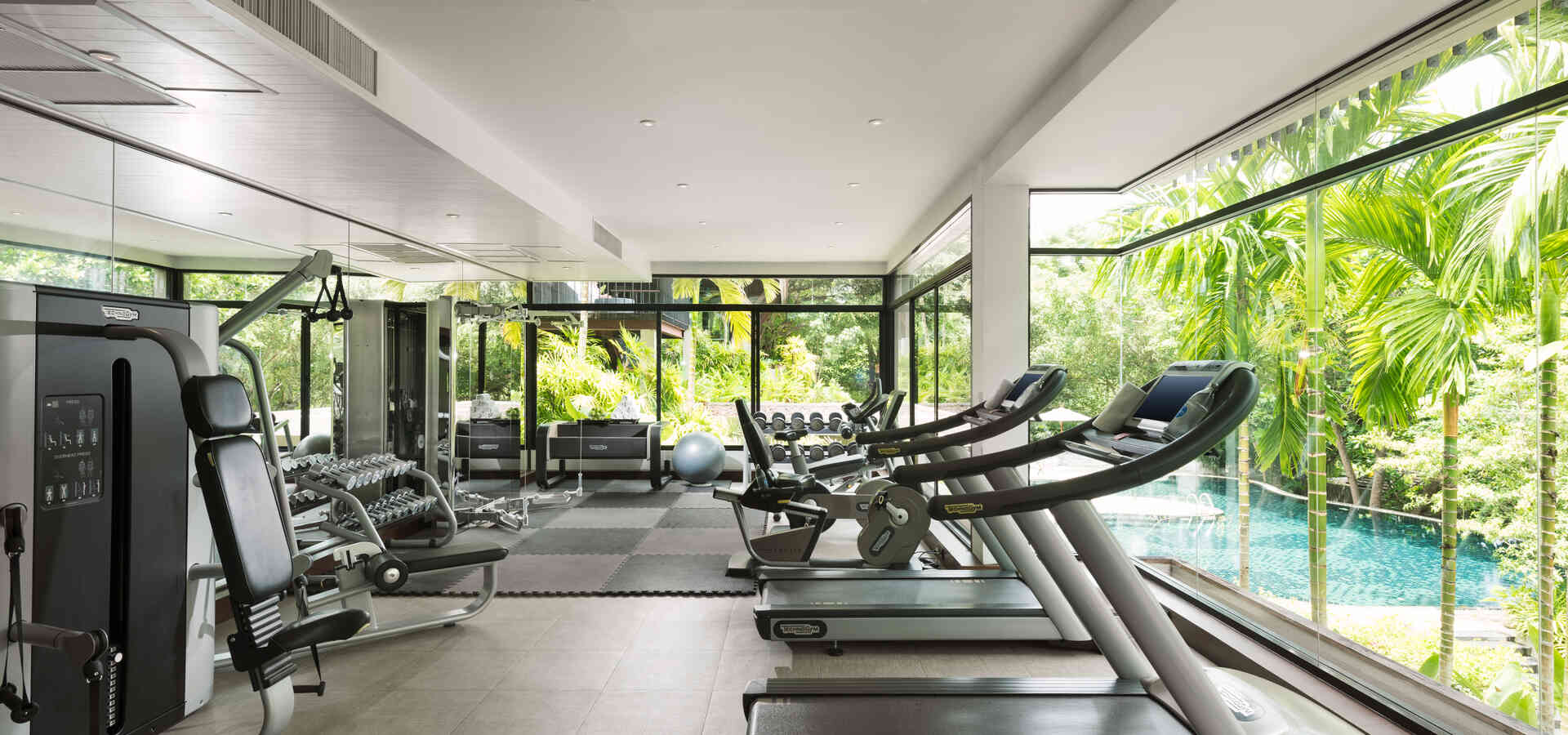 phuket | Anantara Layan Phuket Resort Exercise Fitness Interior Equipment Pool View Sitecore 1920x900 1920x900 1
