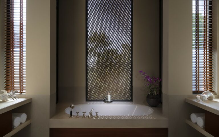 phuket | Layan Residences by Anantara Guest Room Bathroom Interior with Bathtub